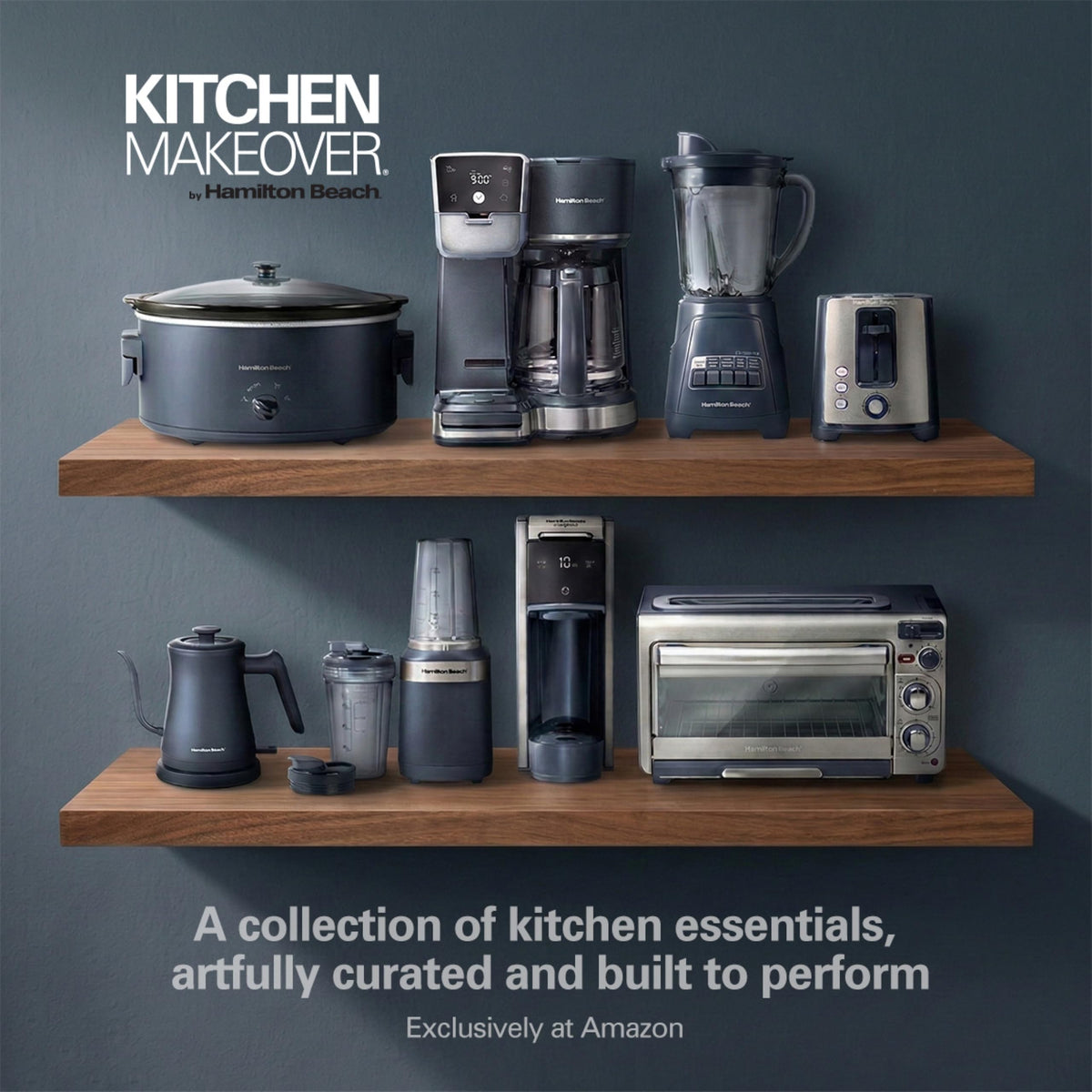 Hamilton Beach Kitchen Makeover Blue / 40 Oz. Glass Jar (Pack of 1) / 40 oz Jar Countertop Blenders