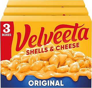 Velveeta Shells and Cheese Mac and Cheese Dinner, 3 Boxes, Original, 12 oz