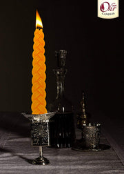 Ohr Candles Braided Beeswax Havdalah Set, 12 Inch Tall, 3 Pack