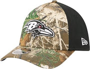 New Era Men's Camo/Black Baltimore Ravens Team Collection Realtree 39THIRTY M-Crown A-Frame Flex Hat