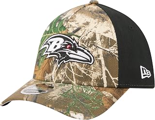 New Era Men's Camo/Black Baltimore Ravens Team Collection Realtree 39THIRTY M-Crown A-Frame Flex Hat