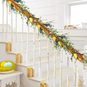 6 FT by NEROSUN – 1 Pack, Plastic, Green, Model Easter Egg Garland