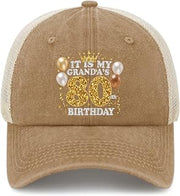 ITIS MYGRANDA'S 80ith Birthday Hat Trucker Hat Women Dad Hats Funny Gifts