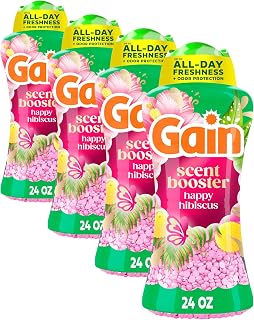 Gain In-Wash Laundry Scent Booster Beads, Happy, 24 oz (Pack of 4)