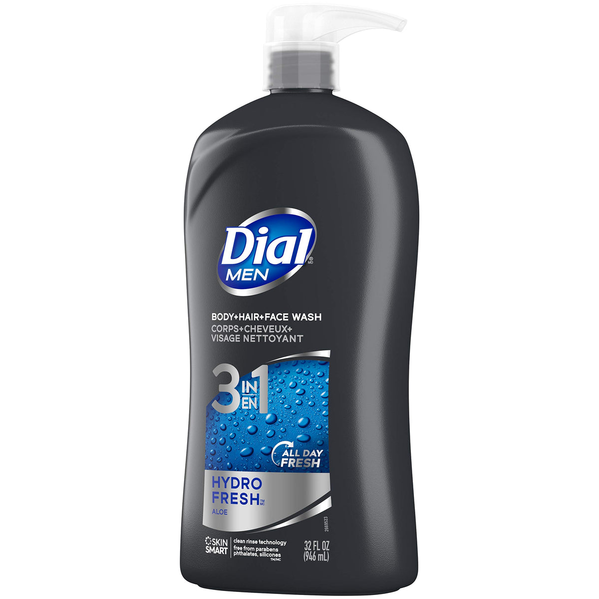 Dial Hydro Fresh / 32 Fl Oz (Pack of 2) / Negro Body Washes