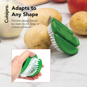 Flexible Vegetable Brush by Cuisipro – Pack of 1, Plastic, Green, Model CSP-747313