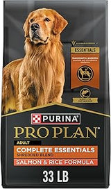 Purina Pro Plan Complete Essentials Salmon & Rice Dry Dog Food, 33 lb Bag