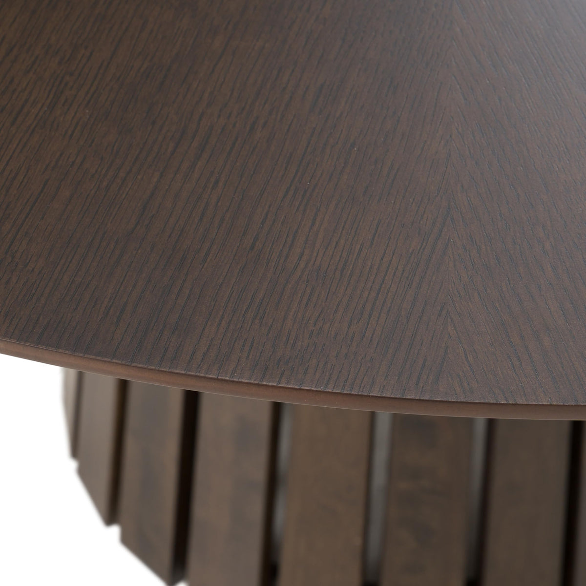 Weiss - Mid-Century Modern Wenge Round Dining Table by Limari Home – Rubberwood, Wenge, Model LIM-85576