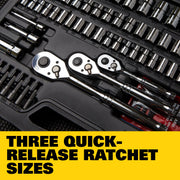 Mechanics Tool Set by STANLEY – One Size, Metal, Black, Yellow, Model STMT71654