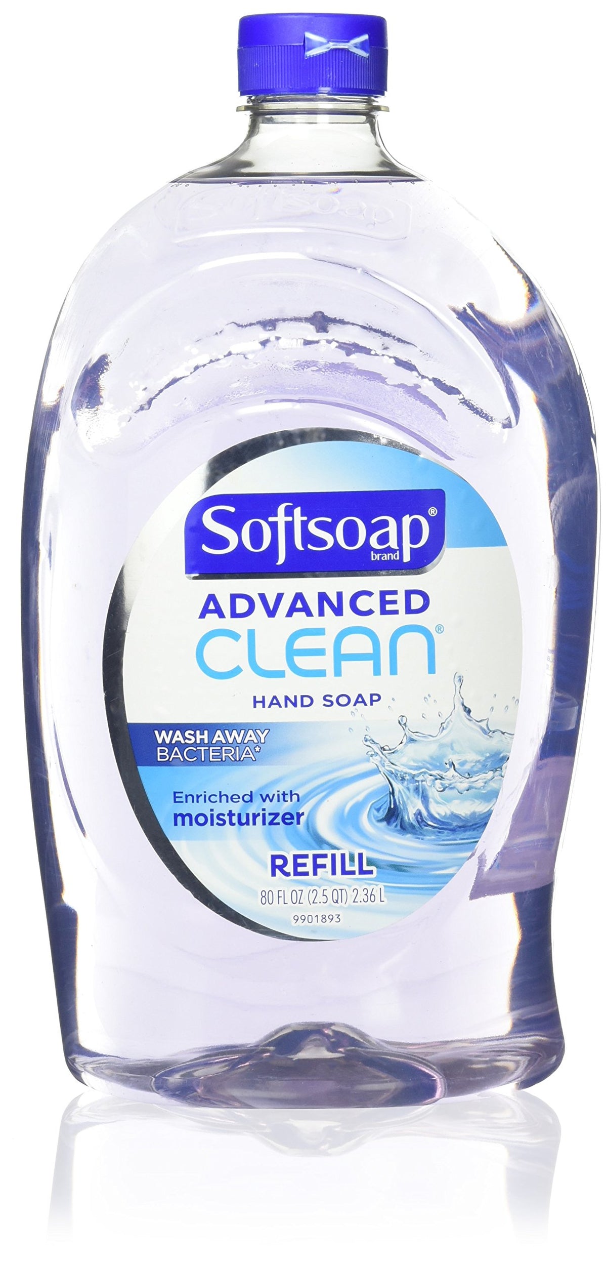 Softsoap 80 Fl Oz (Pack of 1) / Unscented / Advanced Clean Body Washes