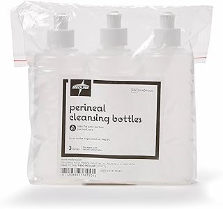 Medline Squirt Bottle, Postpartum Peri Bottle. 8 oz, 3 Count | Perineal Irrigation Bottle, Cleansing Bottle for New Moms or Bidet Use