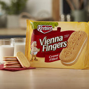 Cookies, Vienna Fingers Sandwich Cookies, Creme Filled, 14.2 oz Tray by Keebler – 14.2 Ounce (Pack of 1), brown, Model 0380675