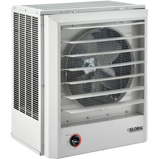 Vertical Or Horizontal Downflow Unit Heater by Global Industrial – 13.75"L x 19"W x 21.44"H, Alloy Steel, White, Model PU-20483