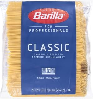Barilla Linguine Pasta, 160 oz. Bag - Non-GMO Pasta Made with Durum Wheat Semolina - Kosher Certified Pasta (Pack of 2)