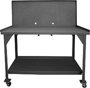 Durham DWBM-3060-BE-PB-95 Mobile Heavy Duty Workbench, pegboard, Gray