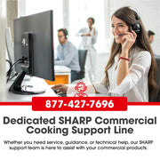 R-21LCFS Medium Duty Commercial Microwave (Dial Timer by Sharp – 1.0 cubic_feet, Stainless Steel, Silver
