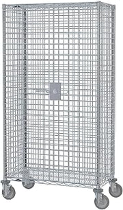 Metro SEC56ECQ qwikSLOT Chrome Plated Heavy Gauge Wire Mobile Security Unit, 65" Length x 27-1/4" Width x 67-15/16"" Height