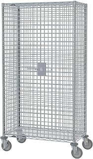 Metro SEC56ECQ qwikSLOT Chrome Plated Heavy Gauge Wire Mobile Security Unit, 65" Length x 27-1/4" Width x 67-15/16"" Height