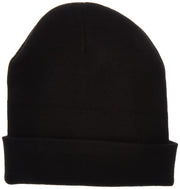 Men's Cuffed Beanie with Leather Logo Patch by Timberland – Leather, Black, Model T100868