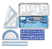 Noris Club Mathematical Set by STAEDTLER – Einzelpackung, Metal, Model 557 10