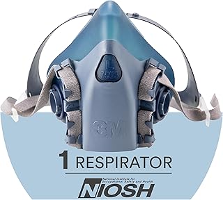 3M Reusable Respirator Half Facepiece 7503, NIOSH, Large
