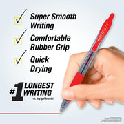 G2 Fine Point Red Gel Ink Pens by PILOT – 12 Count (Pack of 1), Plastic, Red Ink, Model 31022
