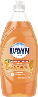 Dawn Ultra Antibacterial Hand Soap, Dishwashing Liquid Dish Soap Orange 19.4 oz (Packaging may vary)