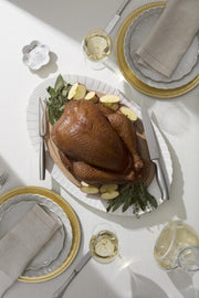 Harvest 4-Piece Turkey Platter And Carving Set by Lenox – 4 Count, Porcelain, Multicolor, Pack of 4, Model 899289