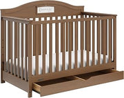 Graco Story 5-in-1 Convertible Crib with Drawer, Hazelnut