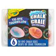 Tie-Dye Egg Chalk, 6 Count by Crayola – 6 Count (Pack of 1), Tie Dye, Model 007166218302