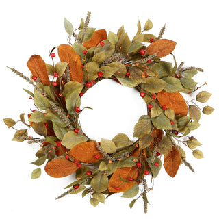 YNYLCHMX Fall Wreath, 22 Inch Diameter, Farmhouse Autumn