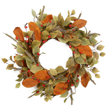 YNYLCHMX Fall Wreath, 22 Inch Diameter, Farmhouse Autumn