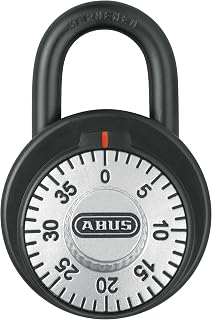 ABUS 78/50 Combination Padlock for Gym, Locker, School | 9/32 inch (7.14mm) Shackle Diameter (Silver, 1)