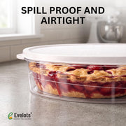 Evelots Cake Carrier Set, 11 Inch, Clear, 4 Pack
