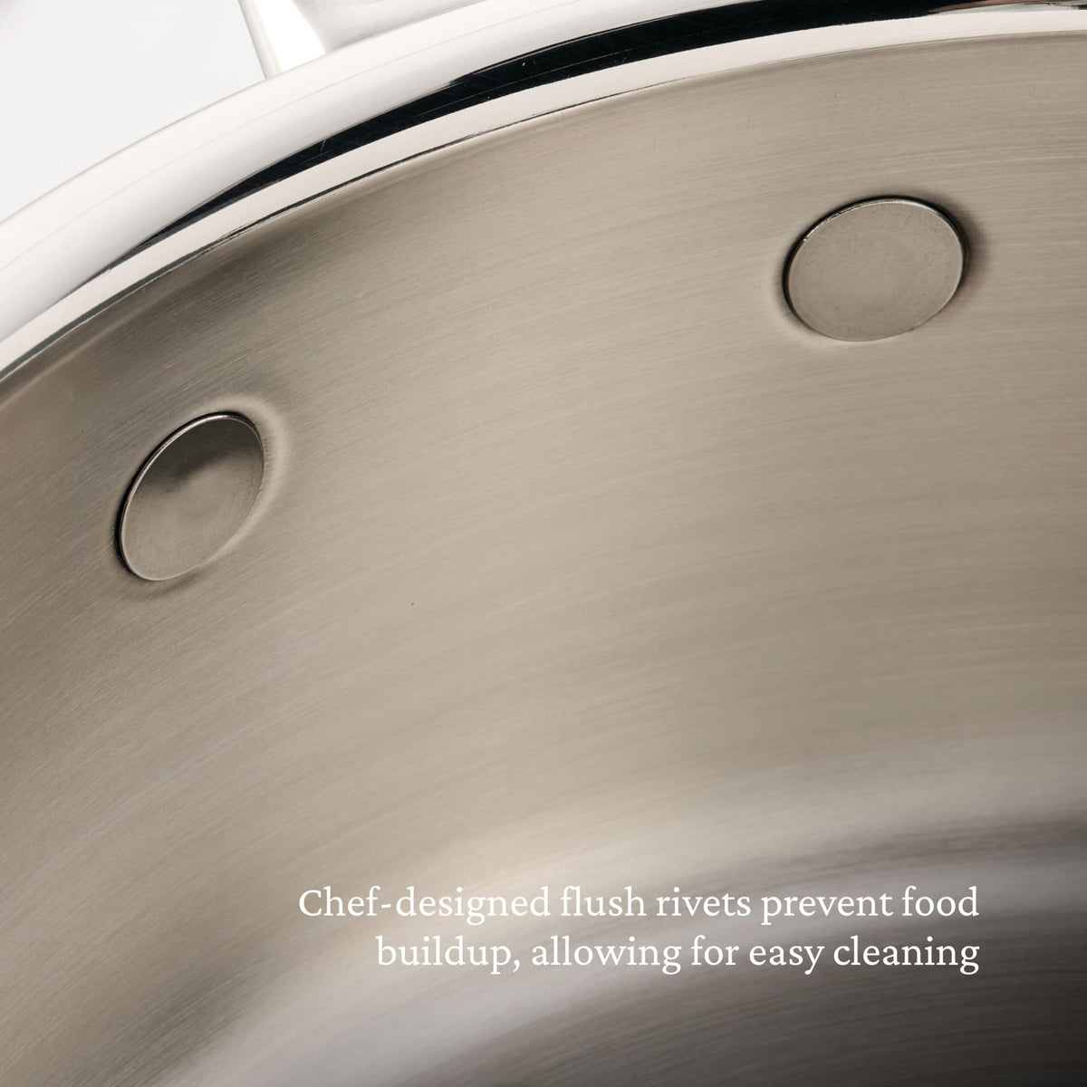 ProBond Luxe 5-Quart Polished Professional Clad Stainless Steel Dutch Oven with Lid by Hestan – Medium, 5 quarts, Stainless Steel, Silver, Model 31828