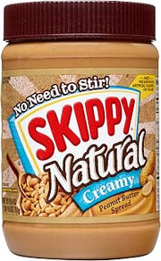 SKIPPY Natural Peanut Butter Creamy Spread, 26.5 oz Jar