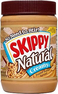 SKIPPY Natural Peanut Butter Creamy Spread, 26.5 oz Jar