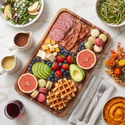 Homkula Wooden Serving Tray, Acacia Platter, 16 x 10 Inch