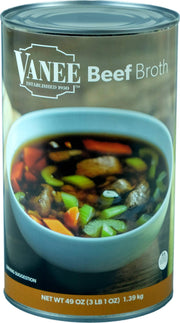 Beef Broth by VANEE – 49 Fl Oz (Pack of 12), Pack of 12