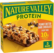 Nature Valley Peanut Butter Dark Chocolate Protein Chewy Granola Bar, 5 ct