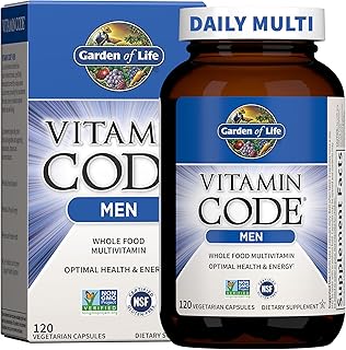 Garden of Life Vitamin Code Mens Multivitamin with Probiotics, 120 Capsules