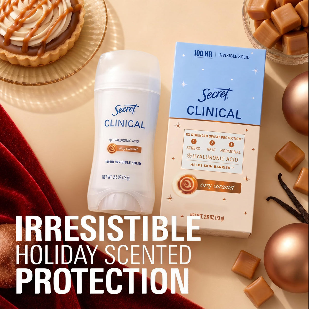 Secret Cozy Caramel / 2.6 Ounce (Pack of 1) / 1 Antiperspirant Deodorant