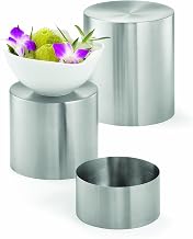 Tablecraft Round Riser Set, Stainless, 3-6-9-Inch
