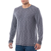 Men's Quick Dry Long Sleeve Tee – Jersey, Smoke Heather, Model WRT21908