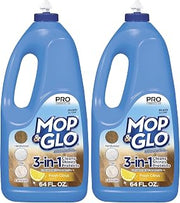 Mop & Glo Professional Multi-Surface Floor Cleaner, Fresh Citrus Scent, 64 Oz (Pack of 2)