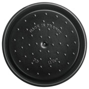 Cast Iron Round Dutch Oven by STAUB – 4-qt Round, 3.9 quarts, Cast Iron, Graphite Grey, Model 40500-246