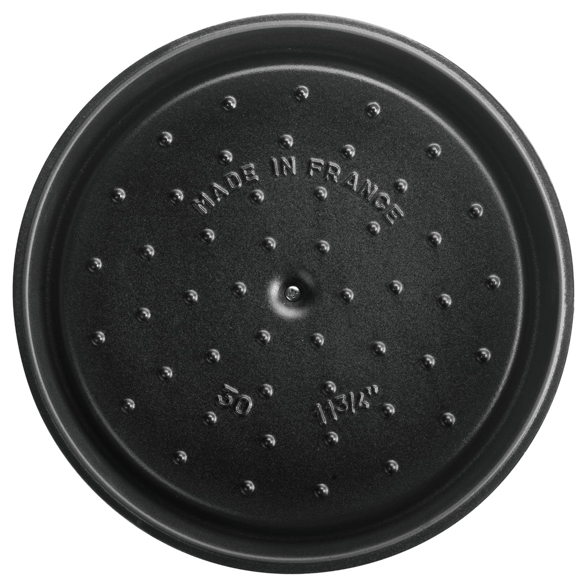 Cast Iron Round Dutch Oven by STAUB – 4-qt Round, 3.9 quarts, Cast Iron, Graphite Grey, Model 40500-246