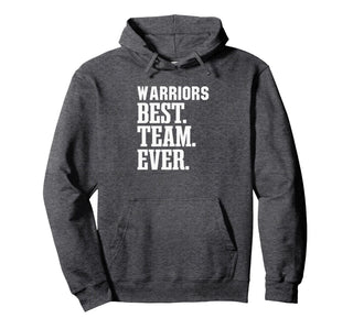 Curtis Warriors Best Ever HS Pullover Hoodie by Curtis Warriors Official High School Gear – Polyester, Grey, Model MSWQ40MQA3K