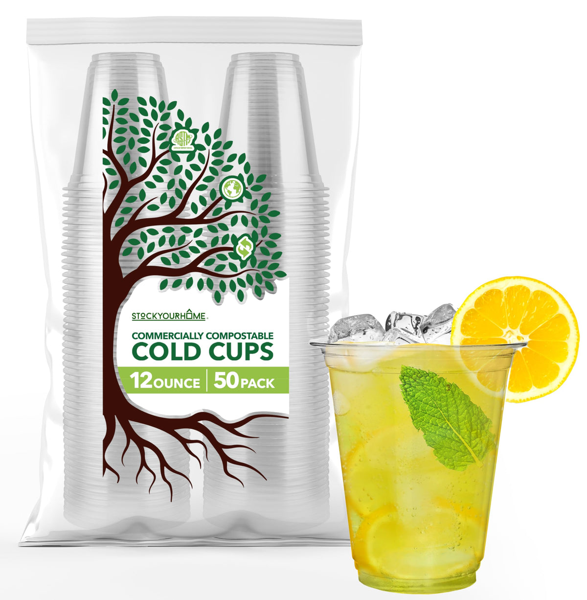 Stock Your Home 50 / 12 oz / Clear Cups