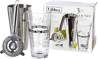 Libbey Shaker Glass Set, 3-Piece